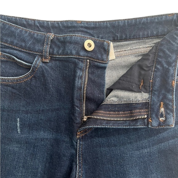 Five Plus Juniors Distressed Raw Hem Cropped Jeans Size S - Picture 3 of 11